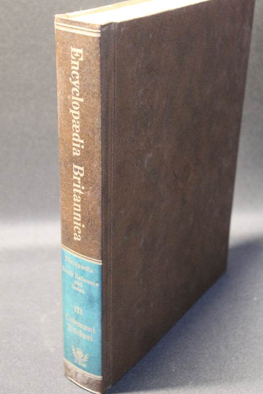 Micropaedia Volume III: Colemani-Exclusi - Encyclopedia Britannica [Second Hand]