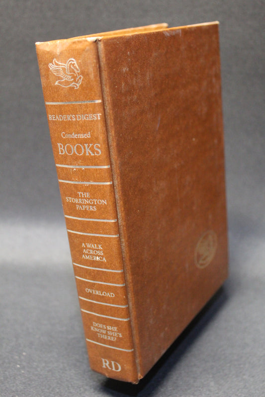 Reader's Digest Condensed Books: The Storrington Papers / A Walk Across America / Overload / Does She Know She's There? [Second Hand]